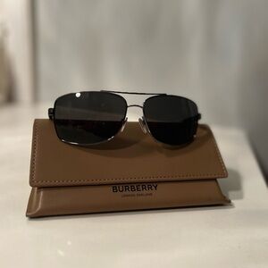 Burberry Black Sunglasses with Brown Case